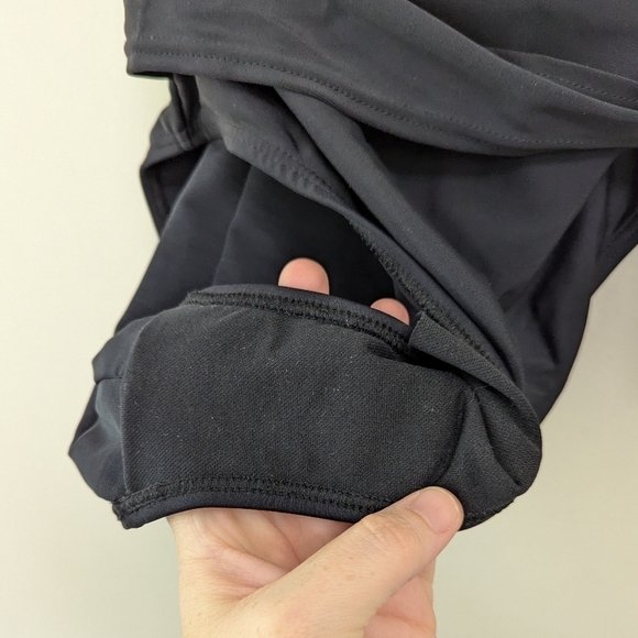 Vintage 90s Bandeau Belted One Piece Swimsuit 12 TALL Classic - Picture 9 of 12